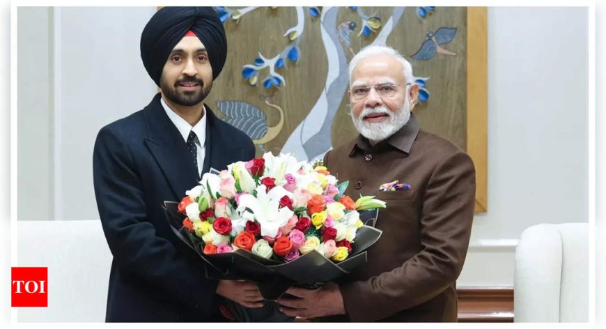 PM Modi meets Diljit Dosanjh; calls singer "multifaceted, blend of talent and tradition"