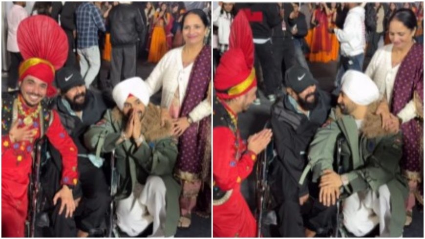 Watch: Diljit Dosanjh's sweet gesture for a fan's family after Ludhiana concert