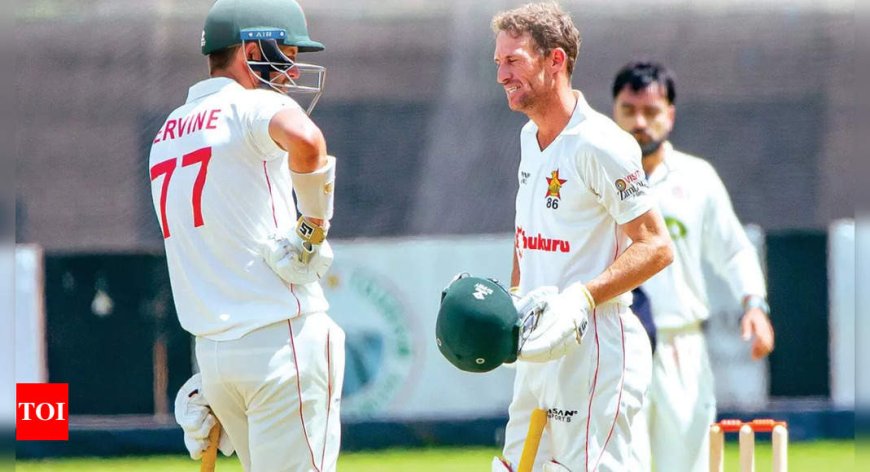 2nd Test: Craig Ervine’s heroics put Zimbabwe in command against Afghanistan