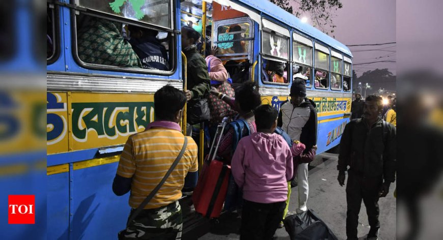 2,000+ buses off roads in Kolkata & Howrah last year, commuters stranded