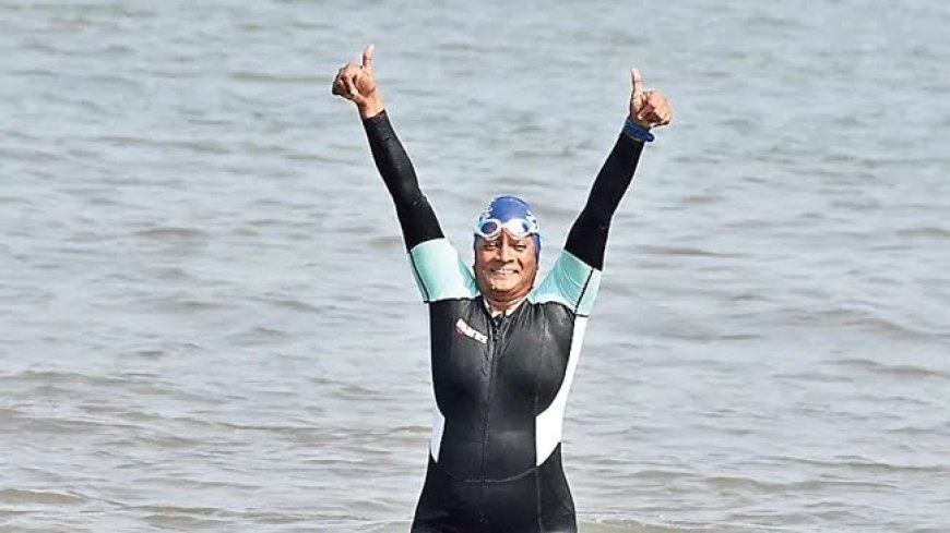 Andhra woman, 52, swims 150 km from Visakhapatnam to Kakinada in rare feat