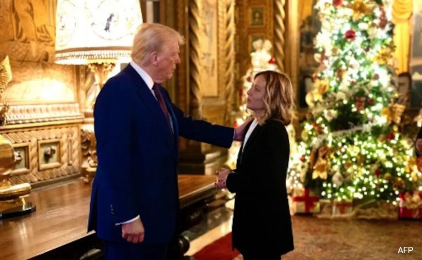 Trump Watches Movie With Italian PM Meloni, Calls Her "Fantastic Woman"