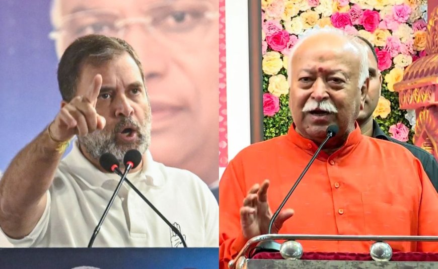 "Would Be Arrested In Any Other Country": Rahul Gandhi Slams Mohan Bhagwat