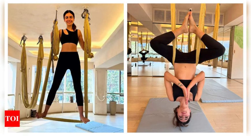 Taarak Mehta Ka Ooltah Chashmah fame Deepti Sadhwani swears by aerial yoga; says 'It’s a complete workout for your body and soul'