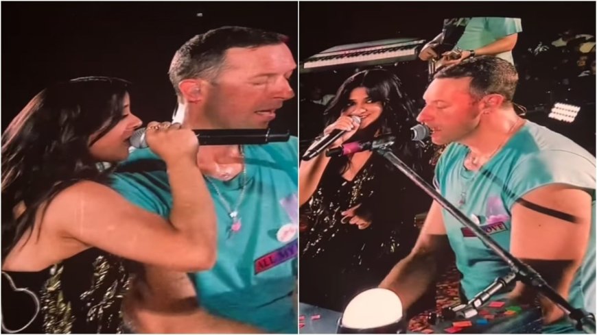 Watch: Coldplay's Chris Martin, singer Jasleen Royal sing We Pray at Mumbai concert