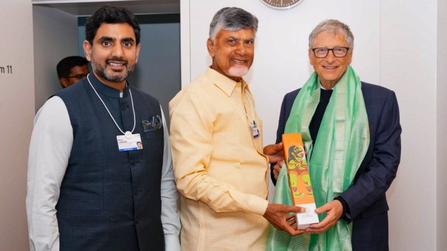 Chandrababu Naidu meets Bill Gates in Davos; talks focus on health, education, AI