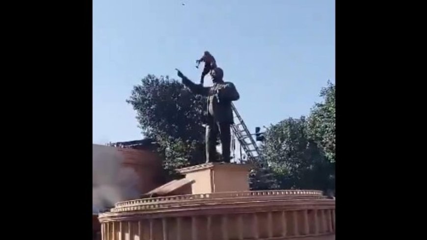 Ambedkar statue vandalism fallout: Union ministers demand Arvind Kejriwal's apology, CM Mann's resignation