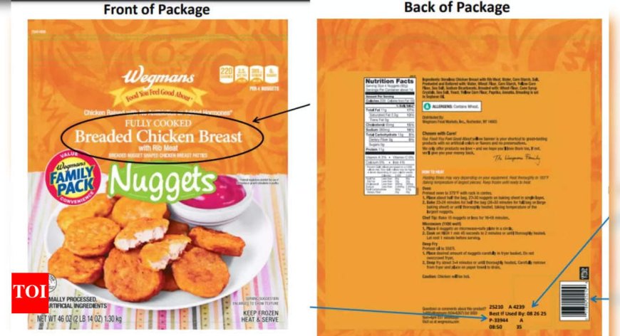 Wegmans Chicken breast nuggets recalled in 8 states; USDA issues health alert