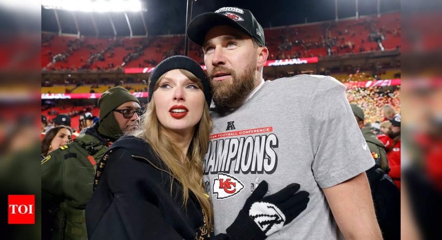 Taylor Swift and Travis Kelce’s candid postgame conversation caught on mic after Chiefs’ AFC title win