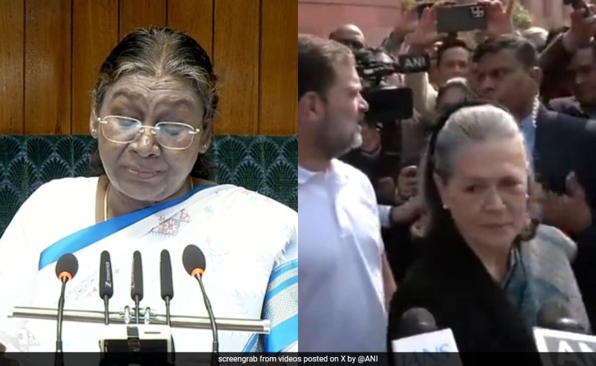 "Poor Thing": Row Over Sonia Gandhi's Remarks On President's Speech