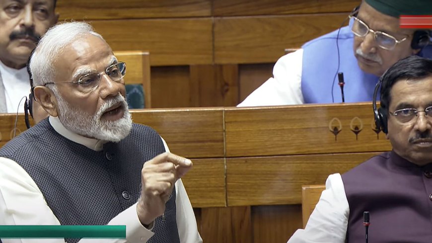 In Lok Sabha speech, PM Modi slams Arvind Kejriwal over ‘Jacuzzi,’ ‘Sheesh Mahal’ lifestyle a day before Delhi election