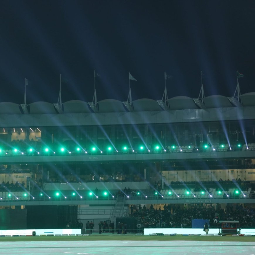 Gaddafi Stadium dazzles in Light Show