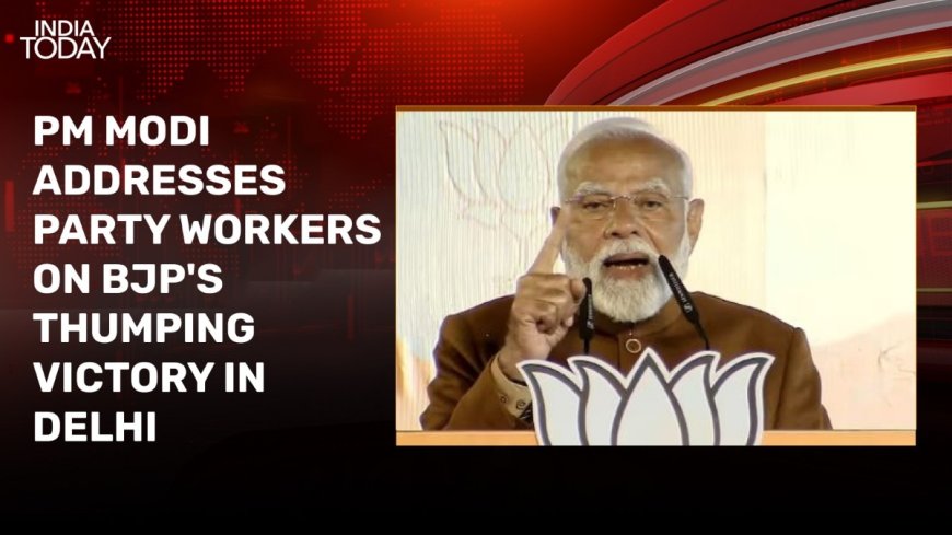 It is a victory of vikas, vision and vishwas: PM on BJP's landslide win in Delhi