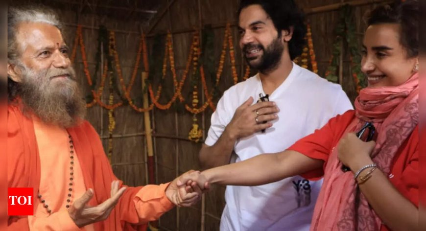 Rajkummar Rao and Patralekhaa take a holy dip at Triveni Sangam during Mahakumbh 2025