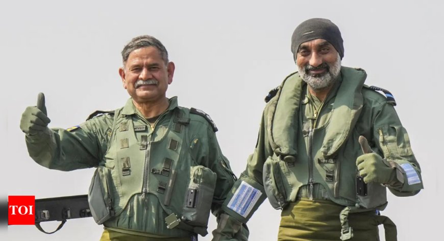 Watch: In a first, IAF, Army chiefs take sortie together in LCA Tejas fighter jet