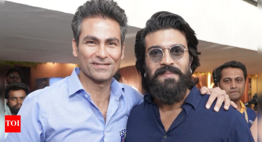 Former cricketer Mohammad Kaif meets 'RRR' star Ram Charan; Says, 'You meet him, and you want to do a Naatu Naatu step'