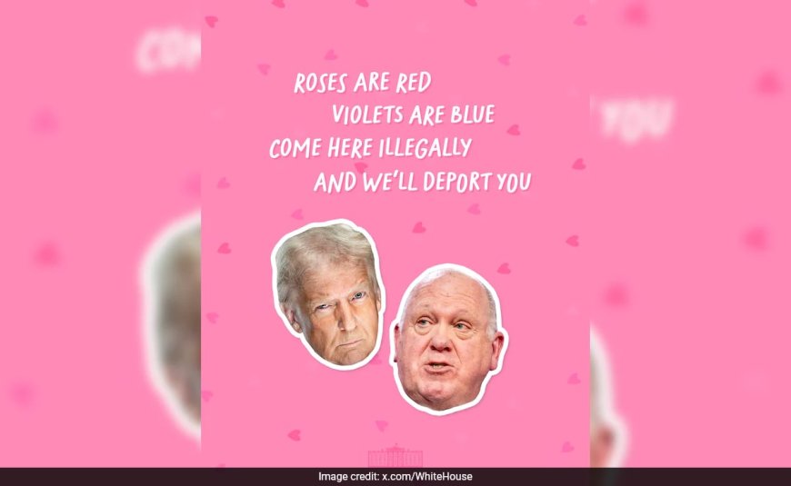 "We'll Deport You": White House Valentine Post Targets Migrants