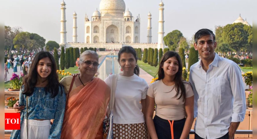 Watch: Former UK PM Rishi Sunak tours Agra's Taj Mahal with wife, daughters and mother-in-law