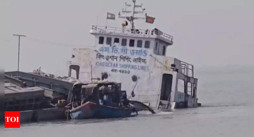 Sinking Bangladeshi vessel dumps toxic fly ash in river near Ghoramara, shows video shared by panchayat member