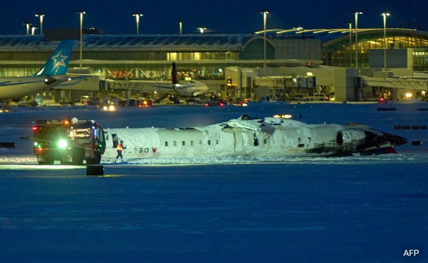 Plane With 80 Onboard Flips Upside Down At Toronto Airport, 18 Injured