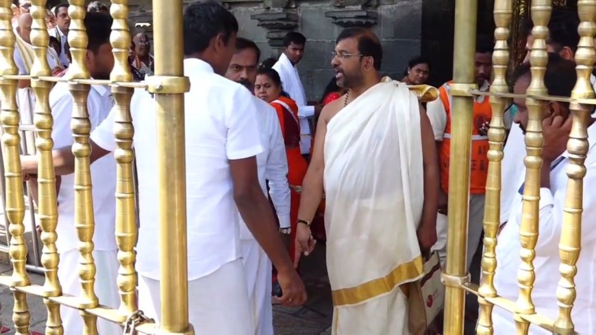 Tirupati temple board member caught on video abusing staff at Tirumala