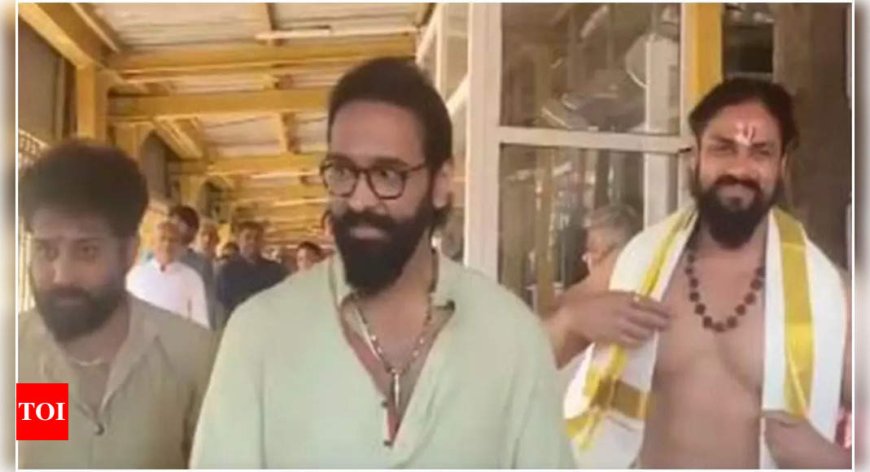 Vishnu Manchu offers prayers at Tirumala temple