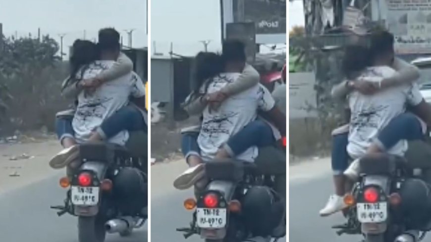 Couple's helmetless stunt in Bengaluru triggers discussion on public nuisance