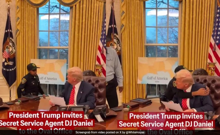 Watch: 13-Year-Old Secret Service Agent's "Big Hug" For Donald Trump