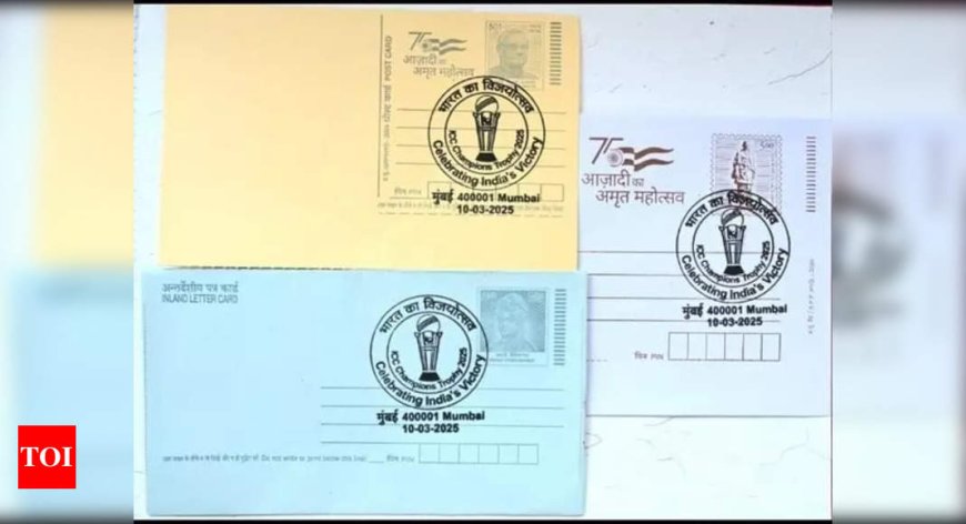 India Post celebrates Champions Trophy triumph with special cancellation postal marking