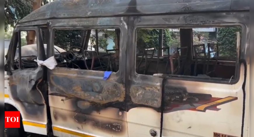 'Emergency exit failed to open': Four office-goers charred to death, five suffer burns as company vehicle catches fire near Pune