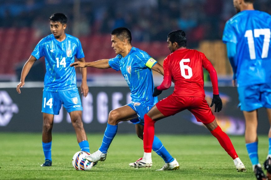 LIVE: Chhetri In Tears After Scoring On Return | India Lead 3-0 vs Maldives