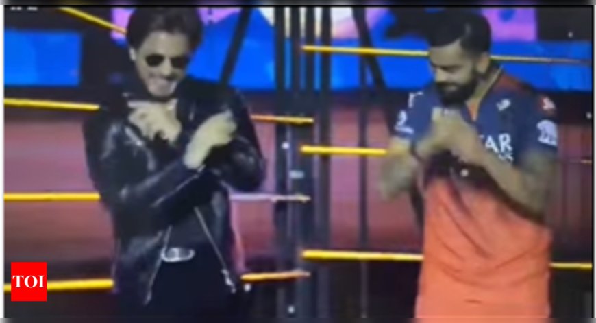 Shah Rukh Khan and Virat Kohli steal the spotlight with electrifying dance to 'Jhoome Jo Pathaan' at IPL 2025 opening