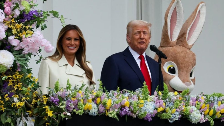 Trump says 'we're bringing religion back' as thousands join Easter egg roll