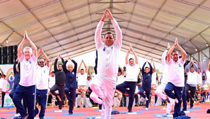 मुख्यमंत्री ने भराड़ीसैंण से दिया “हर घर योग, हर जन निरोग’’ का संदेश