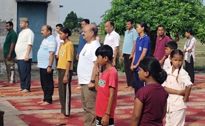 एंकल अभियान के तहत राष्ट्रीय स्तरीय योग दिवस पर कार्यक्रम आयोजित।