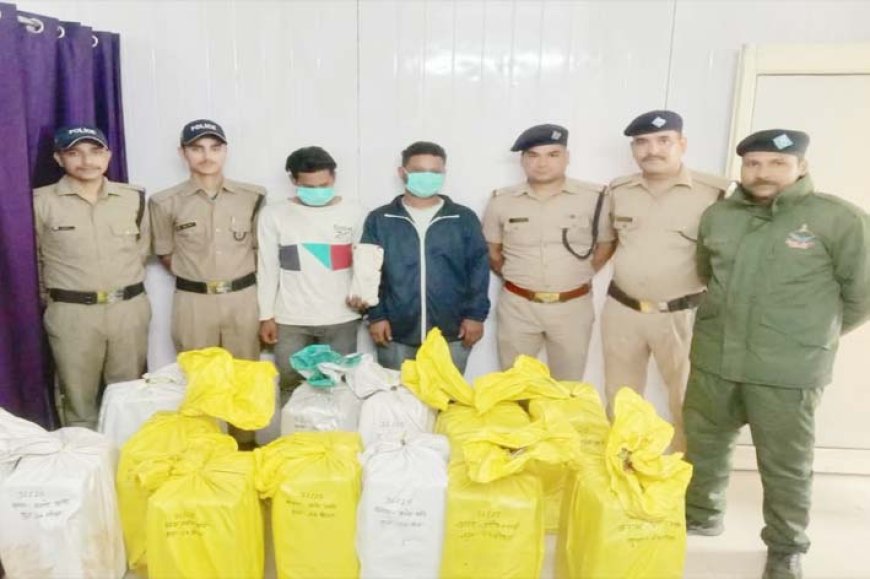 भूसे के ट्रक में छिपाकर, हिमाचल की शराब उत्तराखंड में तस्करी, 2 गिरफ्तार