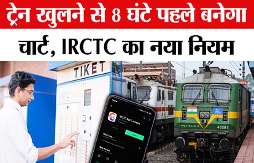 IRCTC ने बदले नियम, टिकट कंफर्म है या नहीं अब 8 घंटे पहले चलेगा पता
