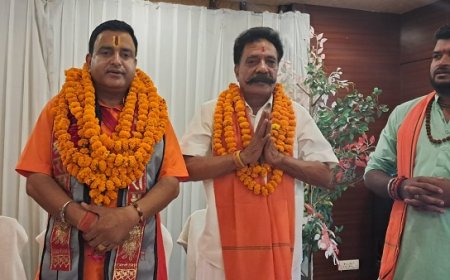 जागेश्वर धाम के मुख्य पुजारी हेमंत भट्ट को महामंडलेश्वर की उपाधि से सम्मानित किया गया