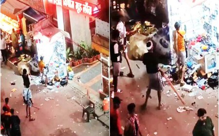 हरकी पैड़ी पर कांवड़ियों ने किया दुकानों में तोड़फोड़, पुलिस को सख्ती से करना पड़ा काम