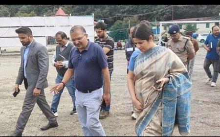 नैनीताल: डीएम वंदना सिंह ने फ्लैट्स मैदान का गहन निरीक्षण किया