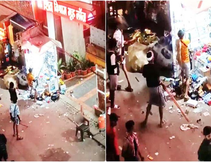 हरकी पैड़ी पर कांवड़ियों ने किया दुकानों में तोड़फोड़, पुलिस को सख्ती से करना पड़ा काम