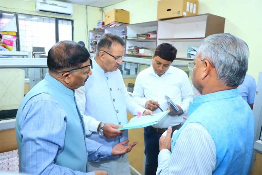 सैनिक कल्याण मंत्री ने किया उपनल मुख्य कार्यालय का औचक निरीक्षण