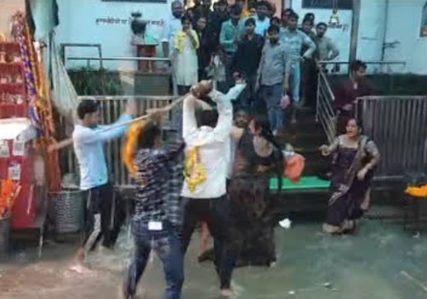 धार्मिक स्थल खाटूश्याम मंदिर के पास श्रद्धालुओं पर लाठी-डंडों से हमला