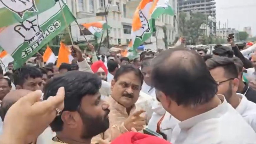 आर्थिक नाकेबंदी के दौरान भीड़े कांग्रेसी नेता : सुशील शुक्ला और गिरीश दुबे के बीच हुई बहस, भाजपा ने ली चुटकी, देखें Video …