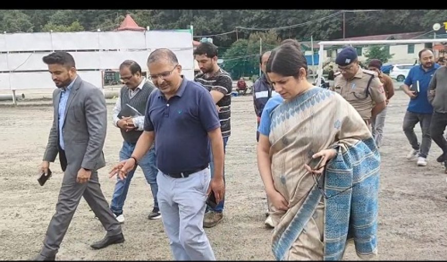 नैनीताल : डीएम वंदना सिंह ने किया फ्लैट्स मैदान का स्थलीय निरीक्षण