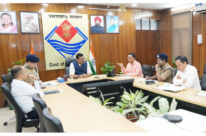 मुख्य सचिव ने ली प्रदेश के धार्मिक स्थलों की सुरक्षा व्यवस्थाओं को लेकर वरिष्ठ अधिकारियों के साथ बैठक