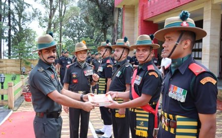 रानीखेत में 79वें स्वतंत्रता दिवस पर कुमाऊँ रेजिमेंट और प्रशिक्षण बटालियन का भव्य समारोह