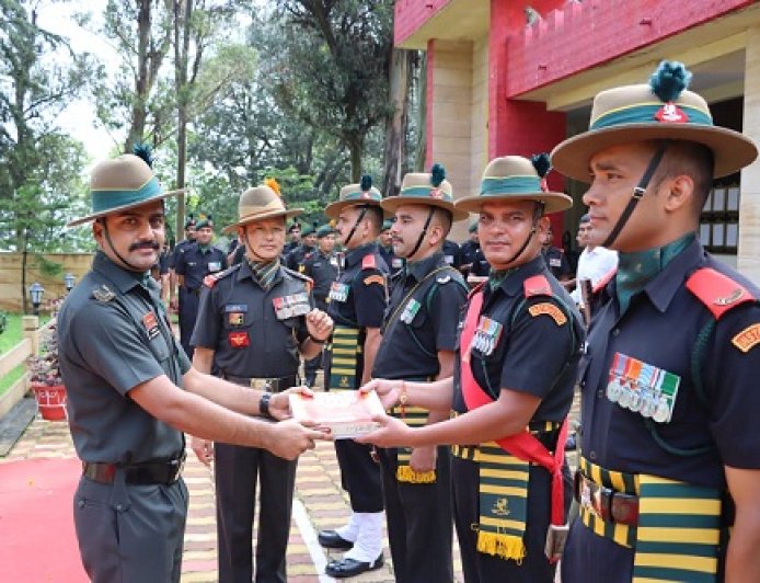 रानीखेत में 79वें स्वतंत्रता दिवस पर कुमाऊँ रेजिमेंट और प्रशिक्षण बटालियन का भव्य समारोह