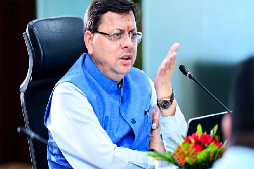 सीएम धामी ने अधिकारियों के साथ वीडियो क्रांफ्रेस के जरिए टीम को सतर्कता बरतने को कहा