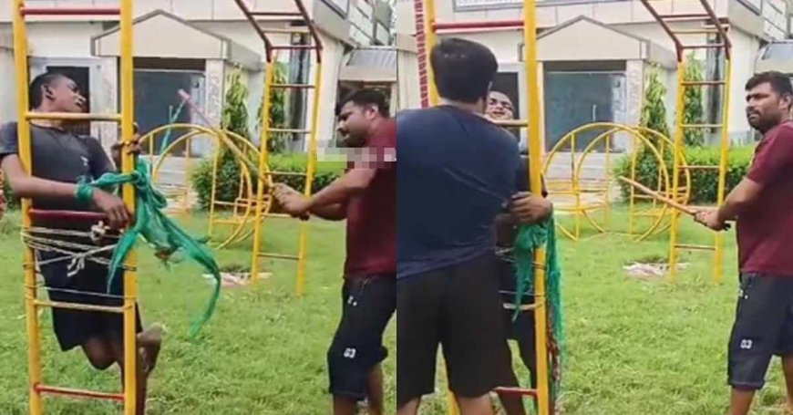 UP में कानून का डर किसको है! 2 बदमाशों ने झूले से बांधकर युवक को दी तालिबानी सजा, दी जान से मारने की धमकी, क्रूरता का VIDEO वायरल